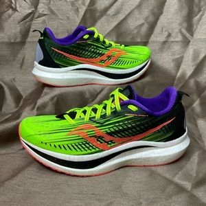 Saucony Endorphin Speed 2 Vizipro Green Running Shoes Women's Size 10